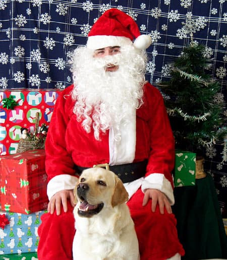 Cody (1.5 years), with Santa